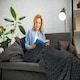 image 9 of Lush Faux Rabbit Fur Black Throw 127x152cm
