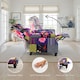 image 7 of Fabric Patchwork Mary Manual Recliner Chair