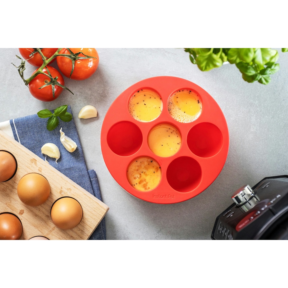 image 1 of Instant Pot Silicone Egg Bites Pan with Lid