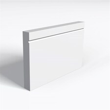 Pack of 15 (Total 15 Units) - Moisture Resistant MDF Primed 1 Drip Skirting Board - 25mm (T) x 94mm (H) x 4200mm (L)