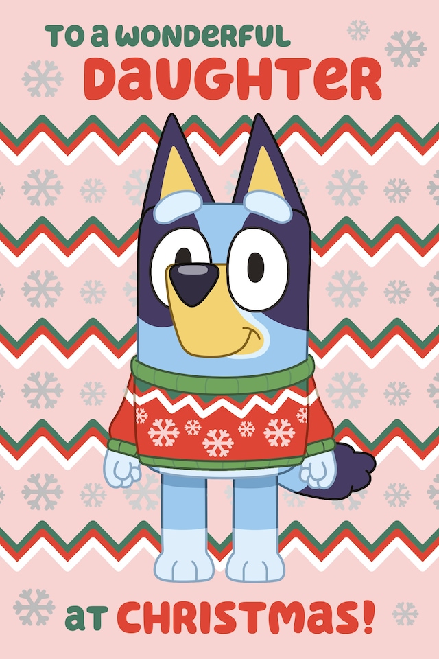 image 1 of Bluey Daughter Christmas Card