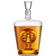 image 1 of Final Touch Phantom Skull Glass Decanter 1 Litre Clear