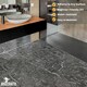 image 2 of NOVECRAFTO Black Self Adhesive Vinyl Floor Tiles - 12”x24” (30.48x60.96cm) - Large Peel & Stick Waterproof Marble Effect Flooring - Pack of Tiles Black | 3.71 sqm