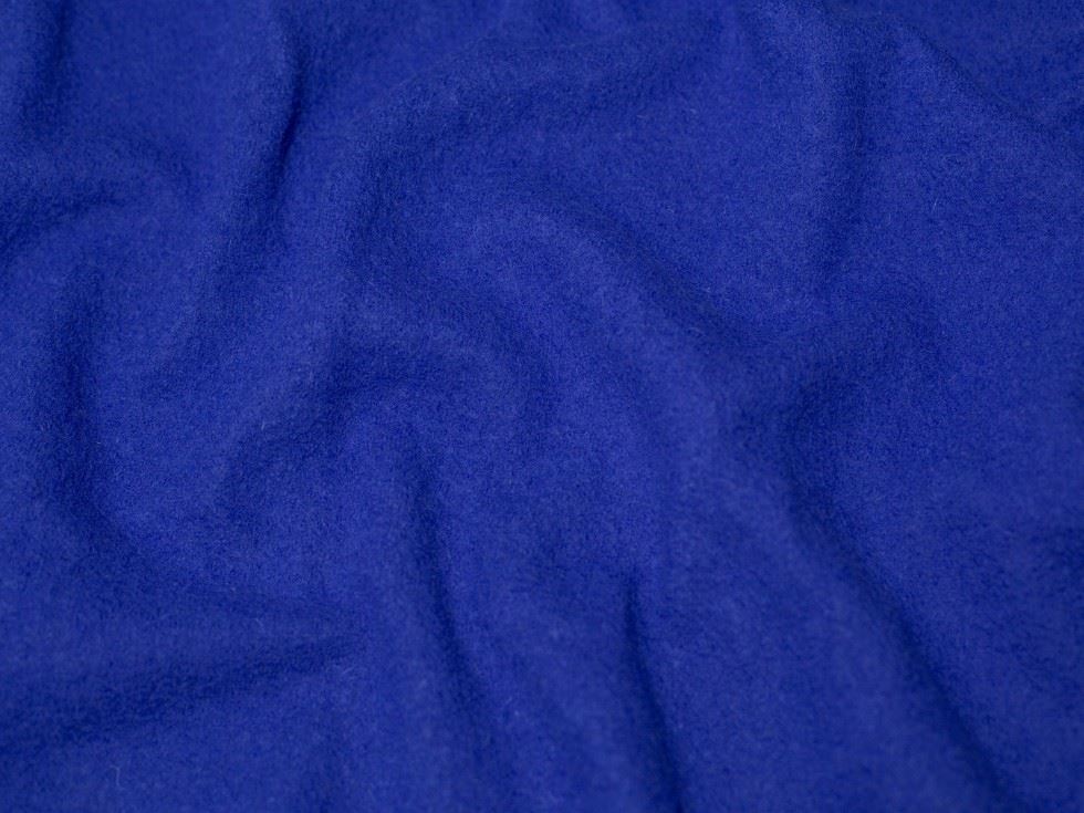 Minerva Core Range Blue 100% Pure Boiled Wool Coating Fabric for Dressmaking, 140cm / 55" Wide - per metre