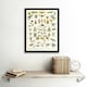 image 2 of Millot Encyclopedia Page Insects Cicada 12x16" Framed Wall Art Print