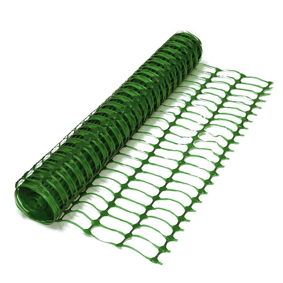 image 1 of Heavy Duty Green Safety Barrier Mesh Fencing 1mtr x 50mtr | Green | 1