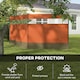 image 3 of Outsunny Camping Windbreaks with Clear Windows and Carry Bag | Orange | Orange | 440 x 140 cm