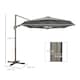 image 5 of Outsunny 3(m) Cantilever Parasol 360 Rotation Roma Umbrella Grey