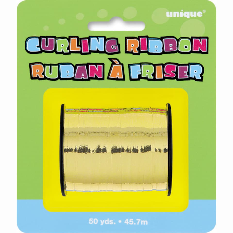 image 1 of Gold Metallic Curling Ribbon - 50 yd / 45.7m