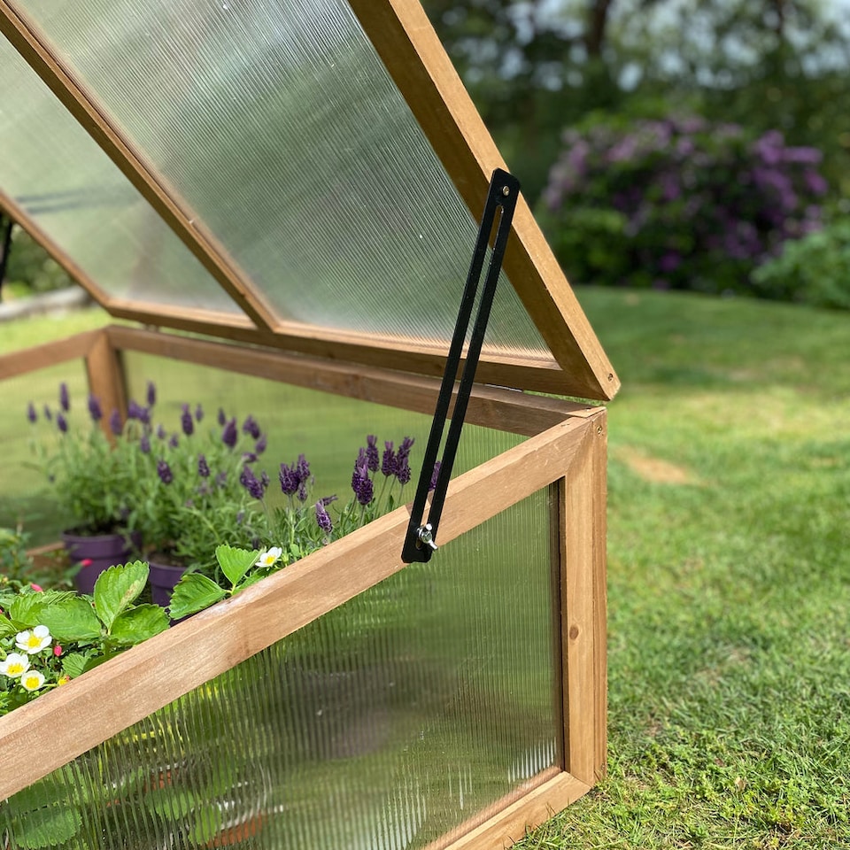 image 1 of Wooden Framed Polycarbonate Cold Frame