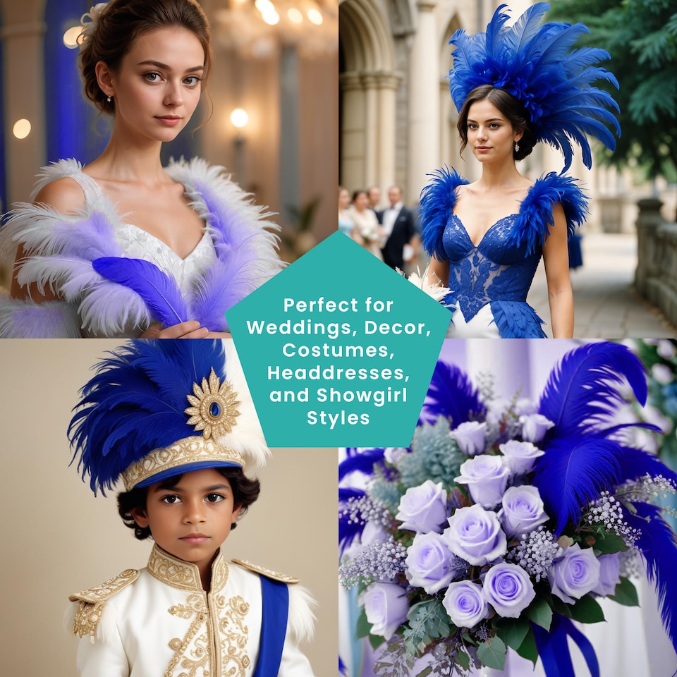 image 1 of Trimming shop 35-40cm Ostrich Feathers Plume - 5pcs