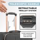 image 6 of Gino Ferrari Biella Medium Checked Travel Suitcase 4 Wheel - Black