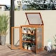 image 10 of Outsunny 3-tier Wood Greenhouse Plant Storage Shelf Garden Cold Frame Grow House