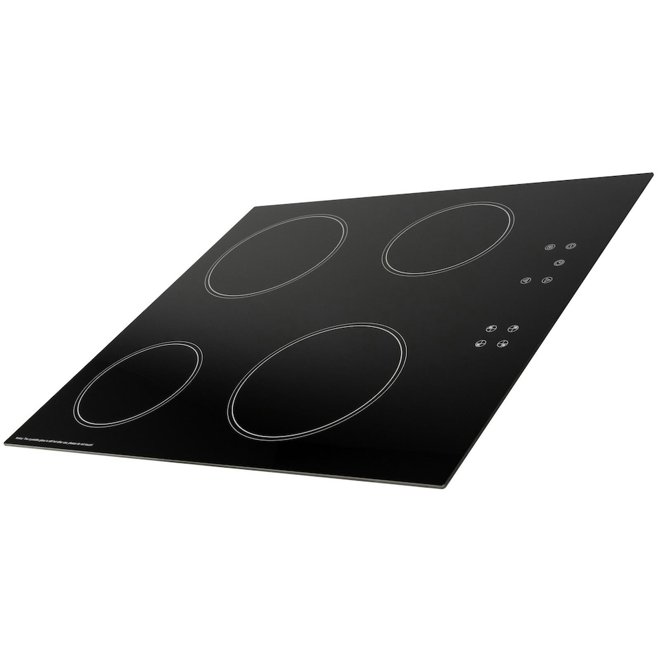 image 1 of SIA CERH60BL 60cm 4 Zone Touch Control Electric Ceramic Hob In Black