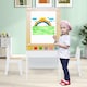 image 5 of COSTWAY 2-in-1 Kids Art Table Set with Chairs Yellow