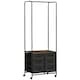 image 1 of HOMCOM Hanging Clothes Rail Clothes Rack w/ 6 Fabric Drawers for Hallway Bedroom
