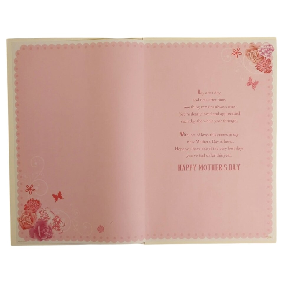 image 1 of To My Partner Butterflies and Flowers Design Mother's Day Boxed Card