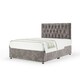 image 1 of Memory Maestro Memory Foam Silver Chenille Divan Set And Lona Headboard Super King