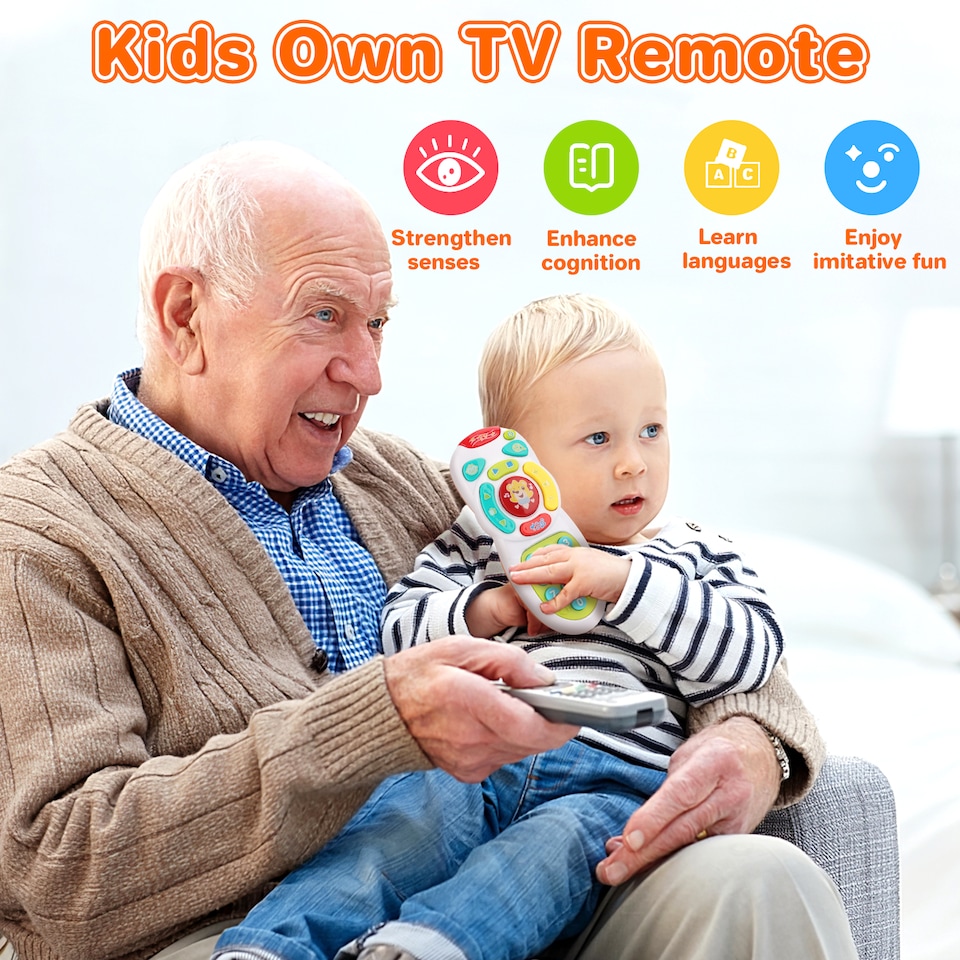 image 1 of Remote Control Baby Toy – with Sounds, Buttons & Lights