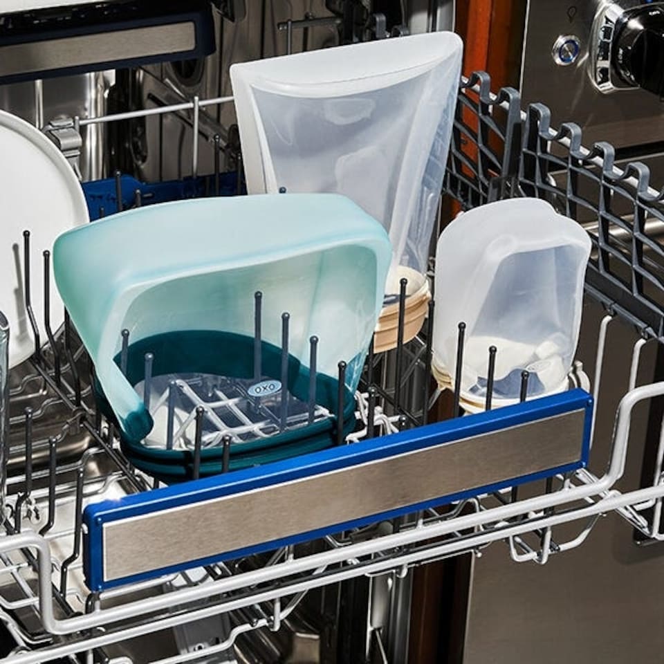 image 1 of OXO Good Grips Silicone 335ml Oat Stand-Up Snack Reusable Bag