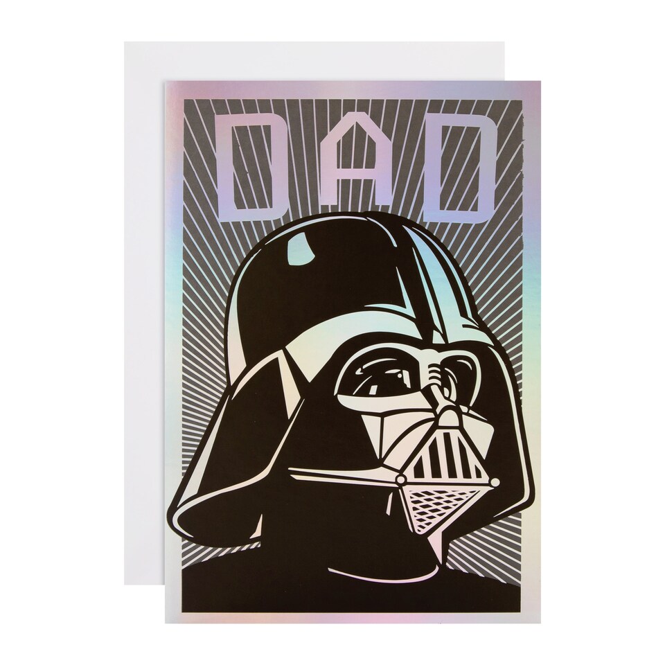 image 1 of Hallmark Father's Day Card For Dad - Star Wars Darth Vader Design