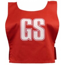 Carta Sport Unisex Adult Lettered Netball Training Bib - Red/White - M