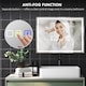 image 7 of HOMCOM 600  800 mm Bluetooth LED Bathroom Mirror, Illuminated Backlit Vanity Mirror with 3 Colours Dimmable, Anti-Fog, Memory Function, Touch Sensor, IP44 | Silver