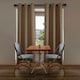 image 4 of Brown Blackout Curtains - Eyelet Thermal Curtain  - 66 x 72 Inch Drop - 2 Panel | Brown | One Size