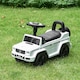 image 2 of HOMCOM 3 in 1 Kids Ride On Car G350 Licensed Foot To Floor Slider Toddler Push Along NO POWER White 12-36 months