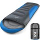 image 1 of Hooded Sleeping Bag - Blue