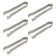 image 1 of Rink Drink Stainless Steel Ice Tongs - 17cm - Pack of 5