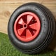 image 2 of Replacement 13" x 3" Pneumatic Garden Wheelbarrow Wheel With Axle