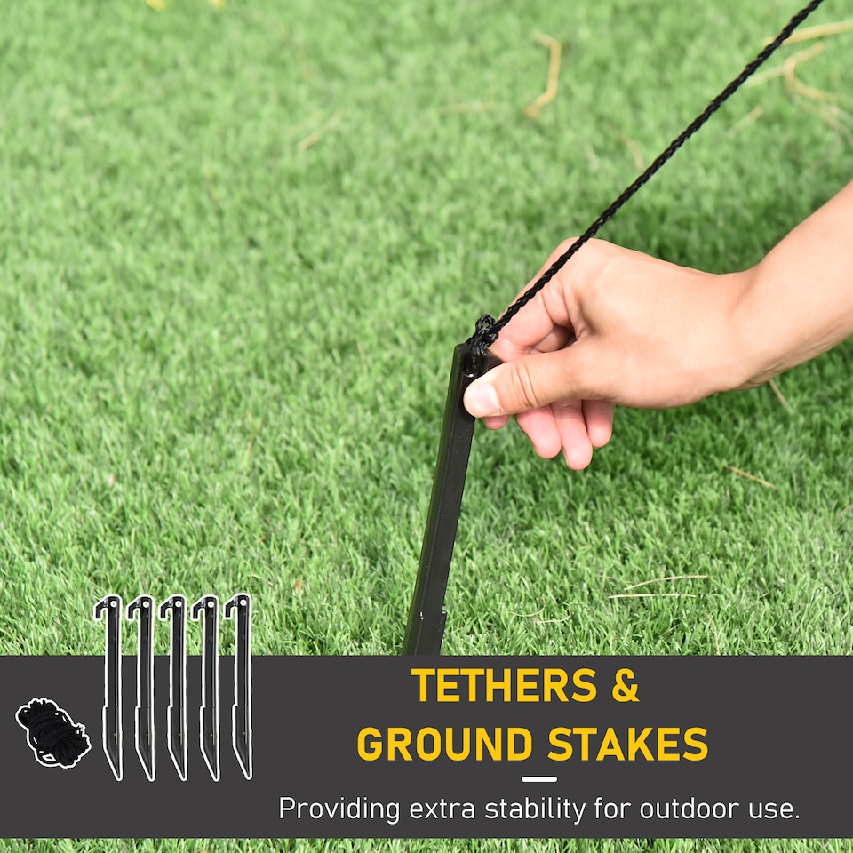 image 1 of HOMCOM 6ft Tall Outdoor Inflatable Bear Airblown Projection Holiday Christmas Lawn Decor