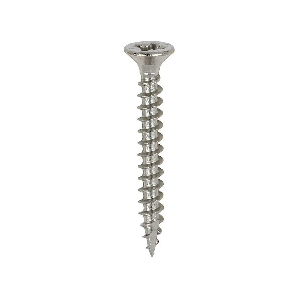 image 1 of Timco - Classic Multi-Purpose Screws - PZ - Double Countersunk - A4 Stainless Steel (Size 3.5 x 30 - 200 Pieces)