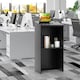 image 9 of COSTWAY Podium Stand Hostess Stand for Speakers with Storage Shelf Black