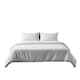 image 3 of Microfibre Soft Touch Duvet Cover And Pillowcase/s Set Bed Linen Grey | Grey | Single
