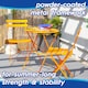 image 2 of Harbour Housewares 2 Seater Sussex Bistro Set - Round - Navy | Blue | Navy | 1