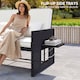 image 7 of Outsunny Garden Rattan Furniture Set 2 Seater Patio Sun Lounger Daybed Cream | Black | Cream White | 168.5 x 122 x 90 cm