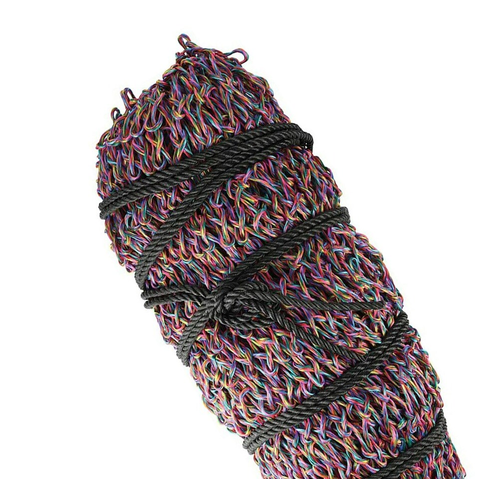 image 1 of Hy Slow Flow Bale Horse Hay Net - Rainbow - One Size