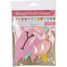 Creative Party Tea Time Ribbon Happy Birthday Banner - Multicoloured - One Size