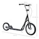 image 3 of HOMCOM Teen Scooter Adjustable Height Dual Brakes Rubber Wheels Kickstand, Black