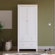image 2 of Vida Designs Arlington 2 Door 2 Drawer Wardrobe With Shelf & Clothes Rail, White & Oak