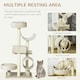 image 4 of PawHut Cat Tree Activity Center Scratching Post Perch Tunnel 105cm Beige