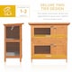 image 6 of PawHut 2-Tier Wooden Rabbit Hutch with Sliding Tray