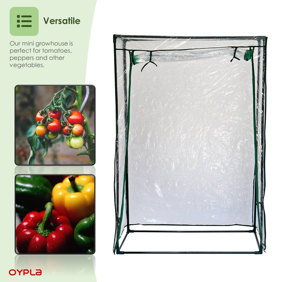 image 1 of Mini Growbag Tomato Growhouse Garden Greenhouse with PVC Cover