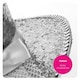 image 4 of Pack of 6 Mini Black Glitter Fascinator Top Hat Black | One Size