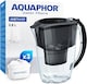 image 1 of AQUAPHOR 2.8 Litre Amethyst Water Filter Jug in Black with 3 x Maxfor+ filter