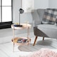 image 2 of Solna Large Coffee Table in Blush Pink