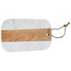 image 5 of Maison by Premier Monzaro Oblong White Marble And Acacia Wood Board