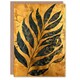 image 1 of On Gold Plant Lover Leaf Imprint Him Her Birthday Card